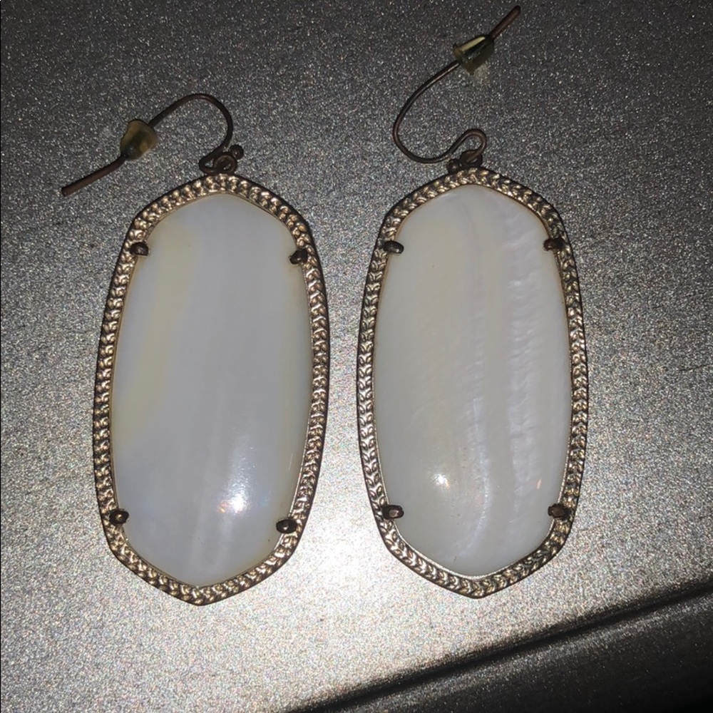 Kendra Scott White Danielle Earrings